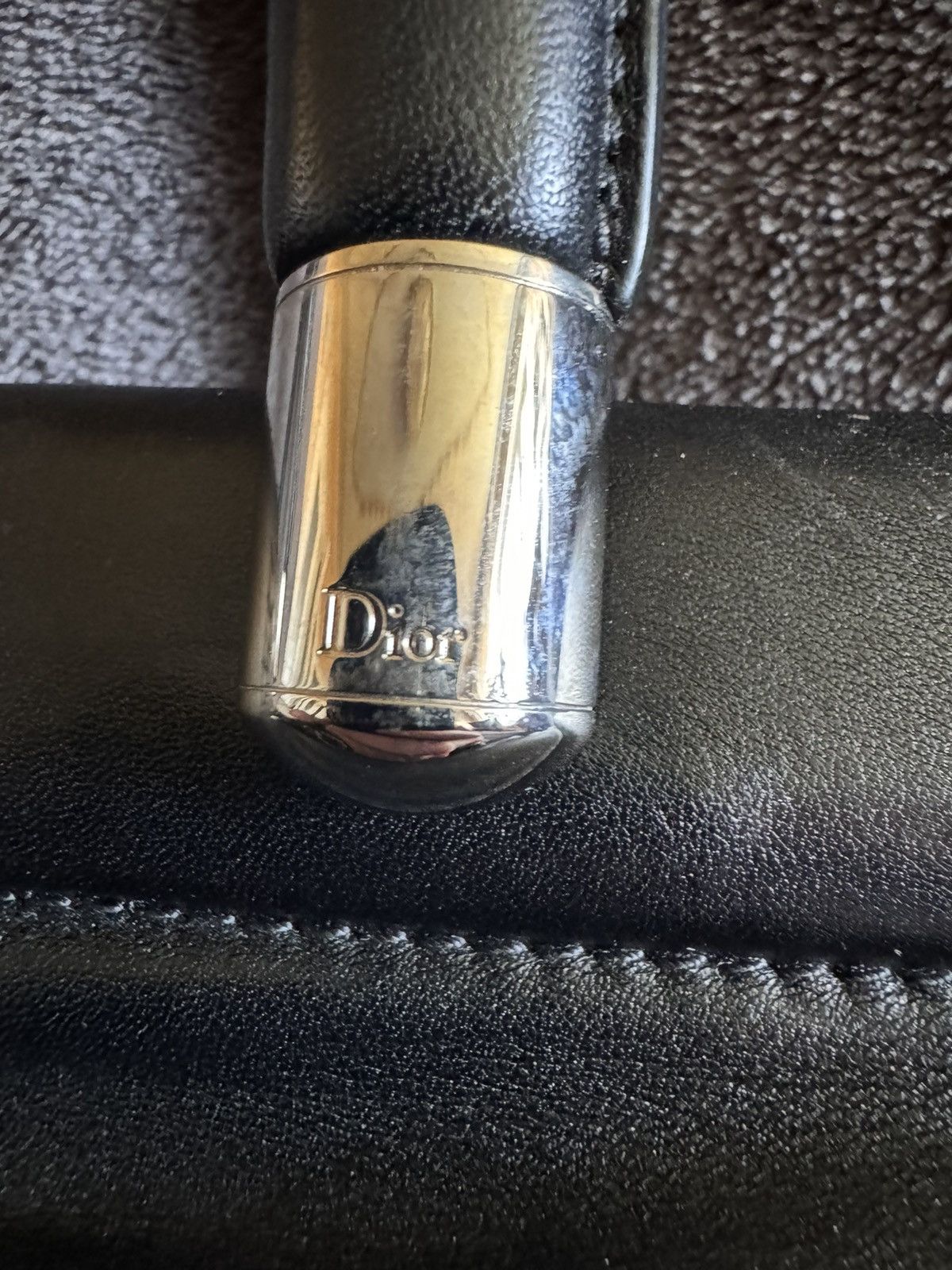 Dior Dior Karenina Black Leather HandBag Size ONE SIZE - 4 Thumbnail