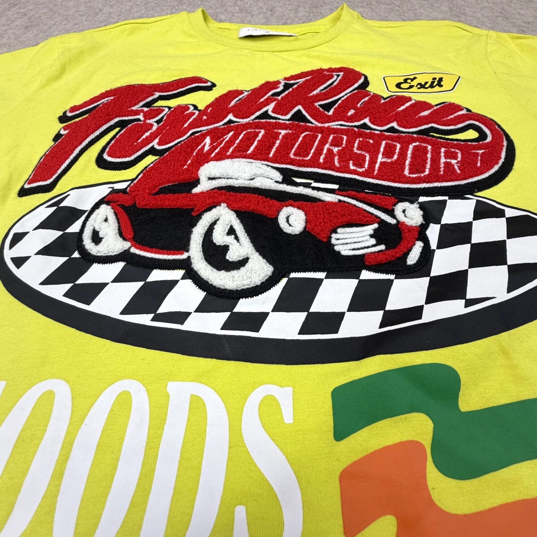 Vintage First Row Motorsport Shirt Mens Medium Yellow Racing Car Graphic 2023 Tee Size US M / EU 48-50 / 2 - 5 Thumbnail
