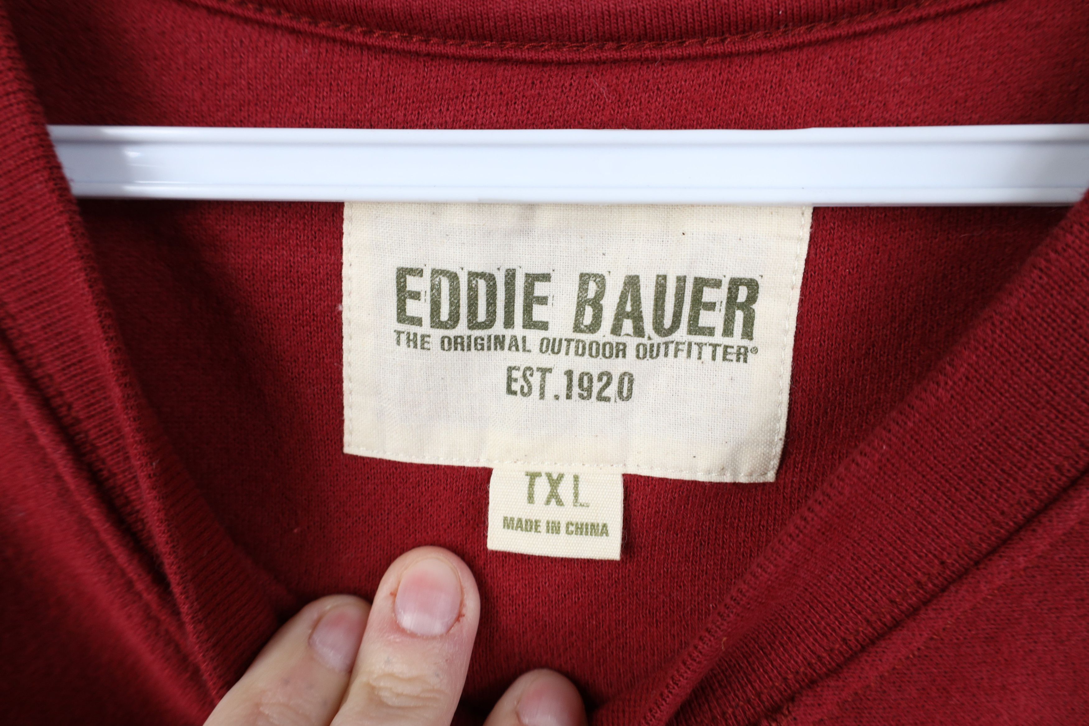Eddie Bauer Vintage Eddie Bauer Heavyweight Crewneck Sweatshirt Red Size US XL / EU 56 / 4 - 7 Thumbnail