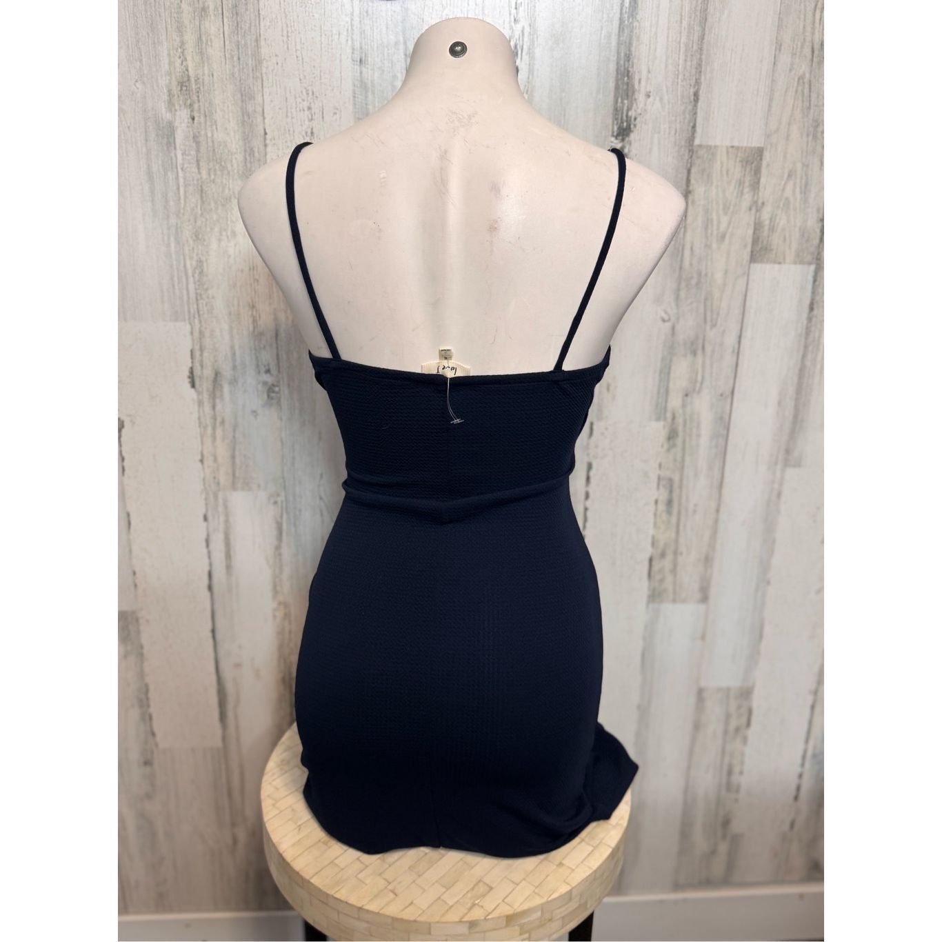 Other Love J Navy Blue Asymmetrical Bodycon Mini Dress | Size Smal Size S / US 4 / IT 40 - 6 Thumbnail