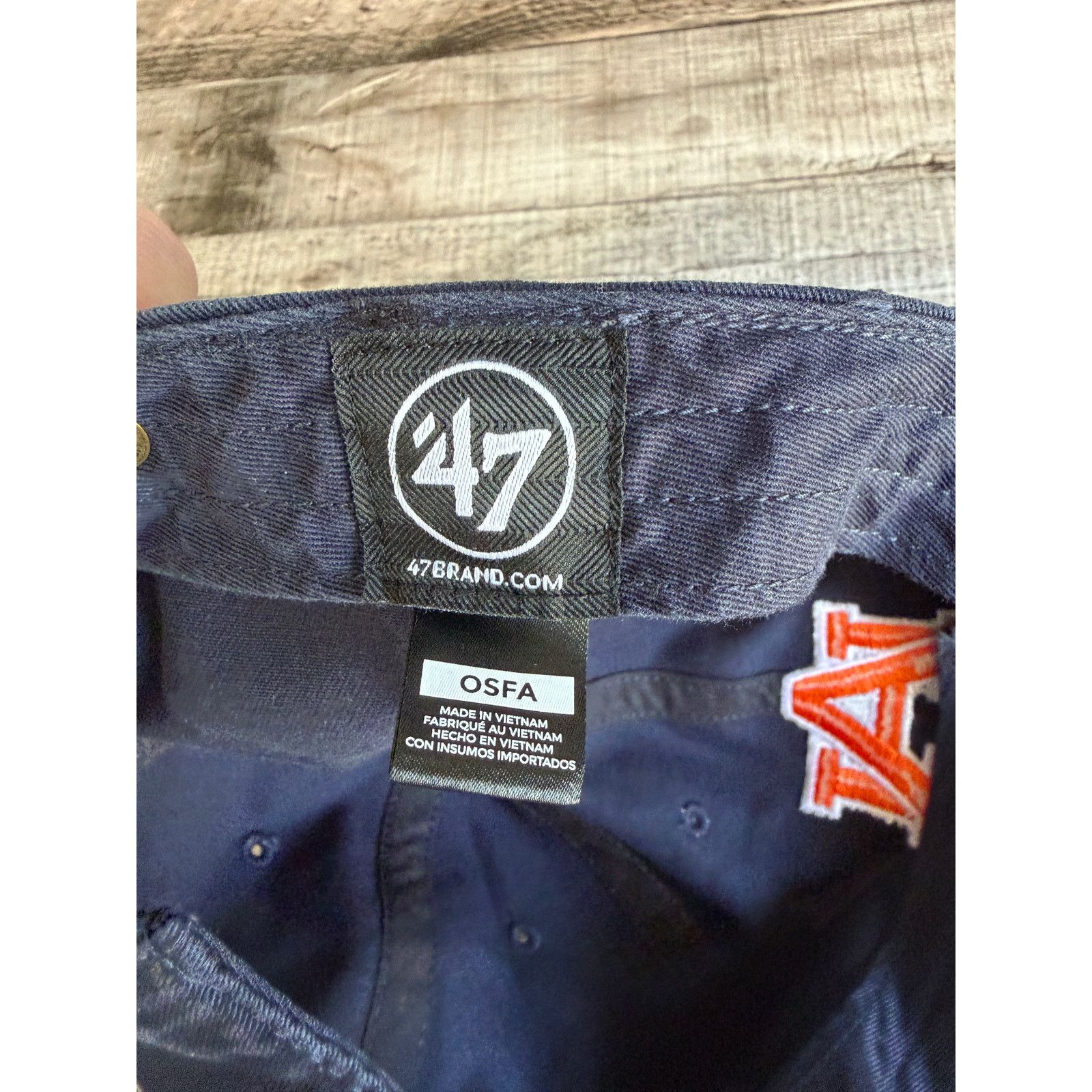 47 Brand NWT Auburn Tigers Strapback Adjustable Hat Size ONE SIZE - 8 Thumbnail