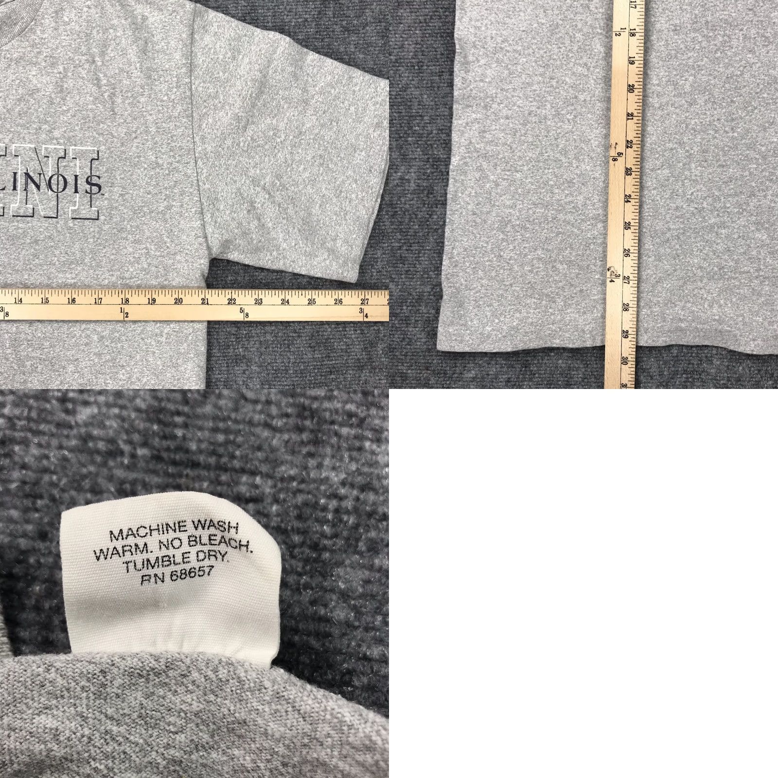 Vintage VINTAGE Eastern Illinois Alumni Graphic T-Shirt Unisex Adults Large Gray Cotton Rayon Single stitch Crew Neck 90s Logo B Size US L / EU 52-54 / 3 - 8 Thumbnail