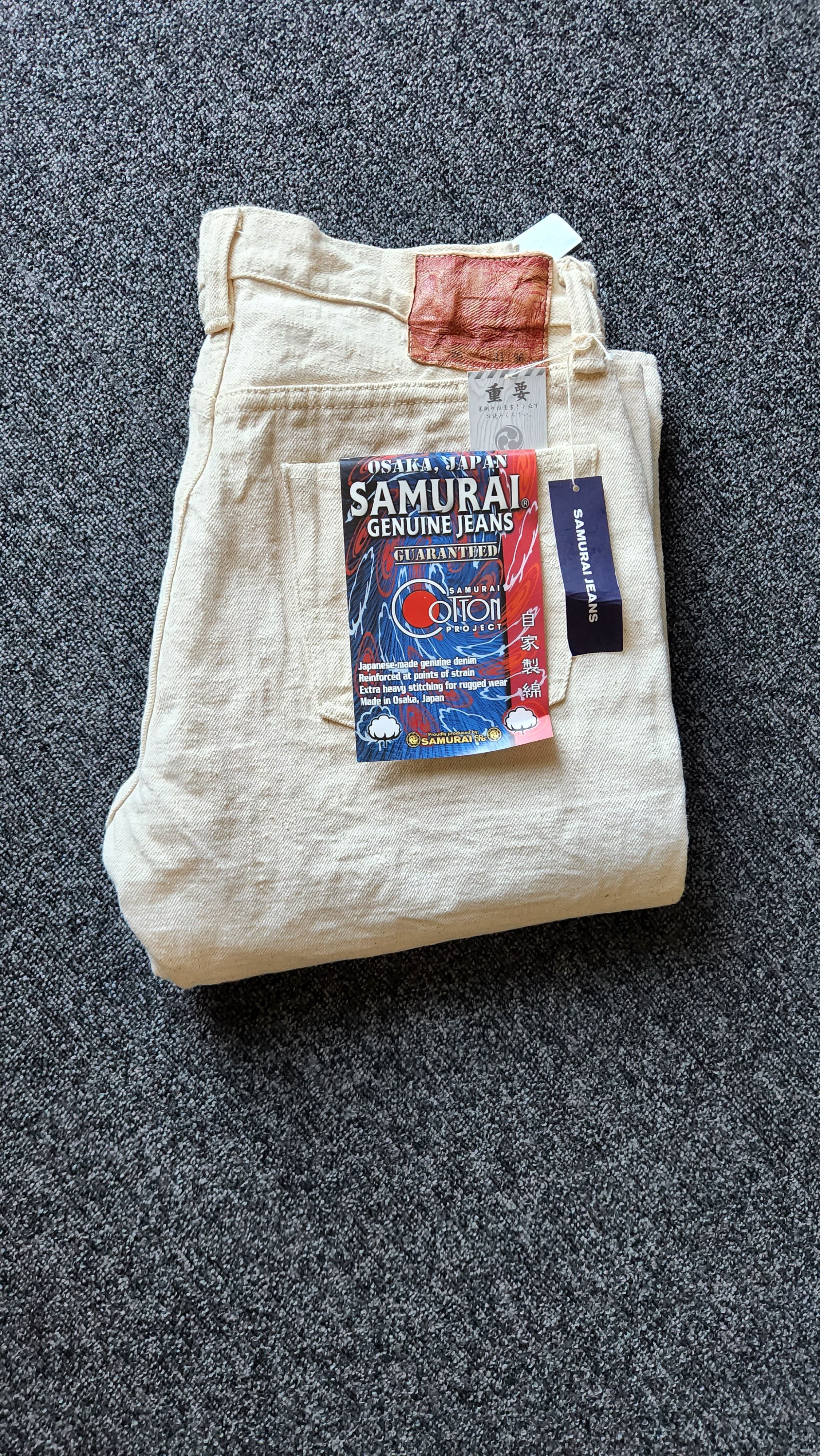 Samurai Jeans Samurai S710-SC KI Ecru Slim Straight Size US 30 / EU 46 - 6 Thumbnail