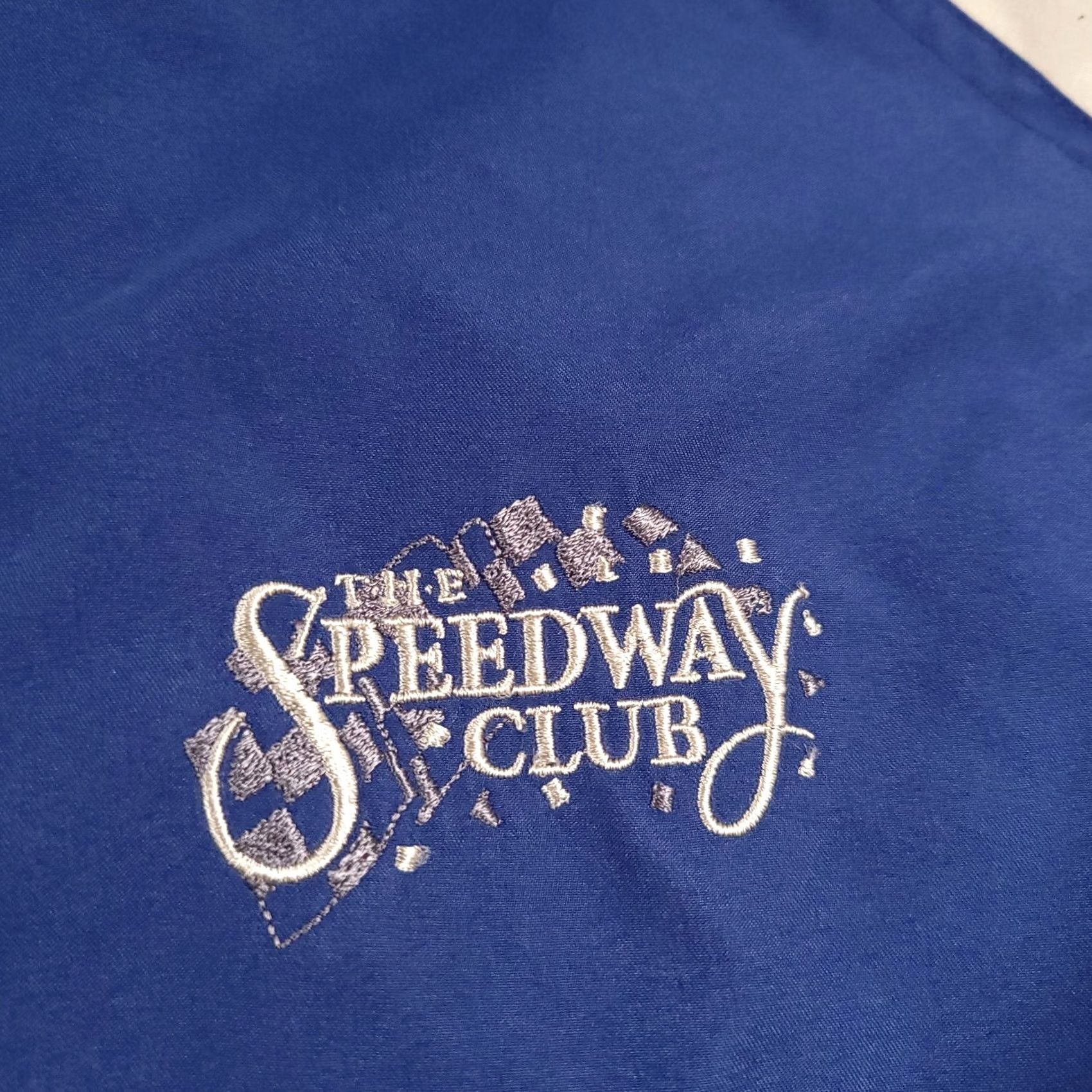 Vintage VINTAGE Winner Mate Jacket Bomber Hood Mens XL Blue The Speedway Club Jacket Size US XL / EU 56 / 4 - 7 Thumbnail