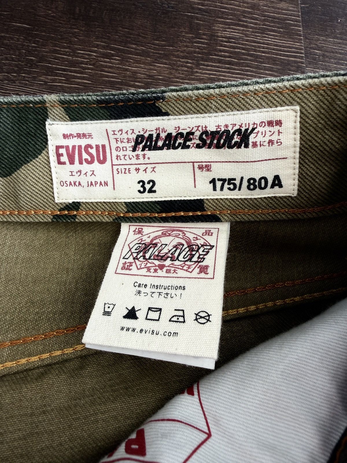 Evisu × Palace Evisu x Palace Camo Denim Multi Pocket Pants Size 32 Size US 32 / EU 48 - 7 Thumbnail