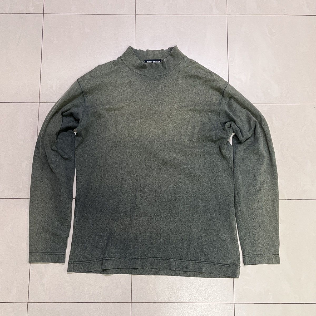 Issey Miyake Vintage Issey Miyake Mockneck Longsleeve T Shirt Size US M / EU 48-50 / 2 - 2 Thumbnail