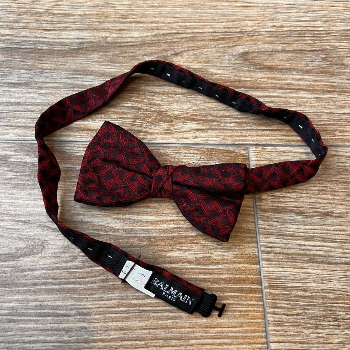 Balmain Balmain Red Luxury Bow tie Size ONE SIZE - 1 Thumbnail