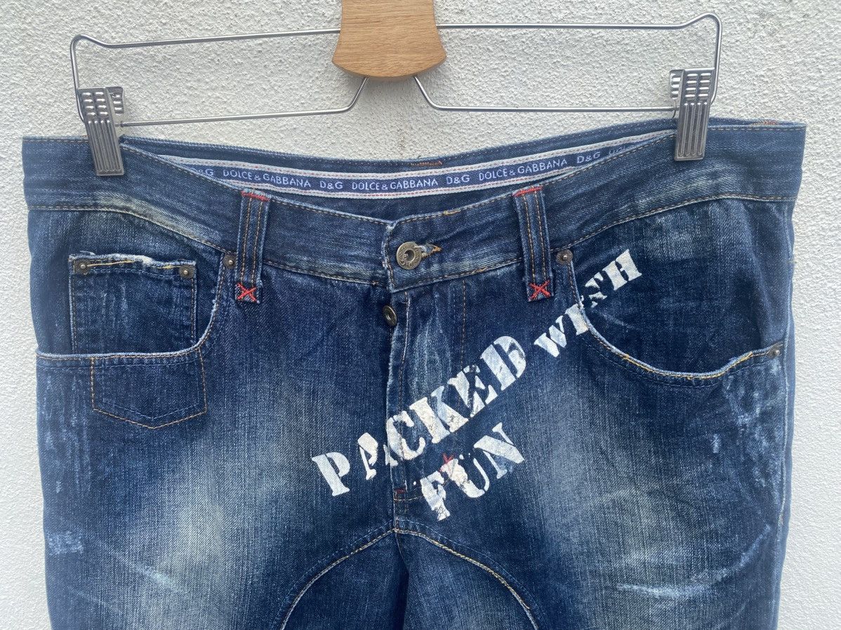 Dolce & Gabbana RARE For JAPAN only! Dolce & Gabbana “Packed With Fun” Jeans Size US 34 / EU 50 - 4 Thumbnail
