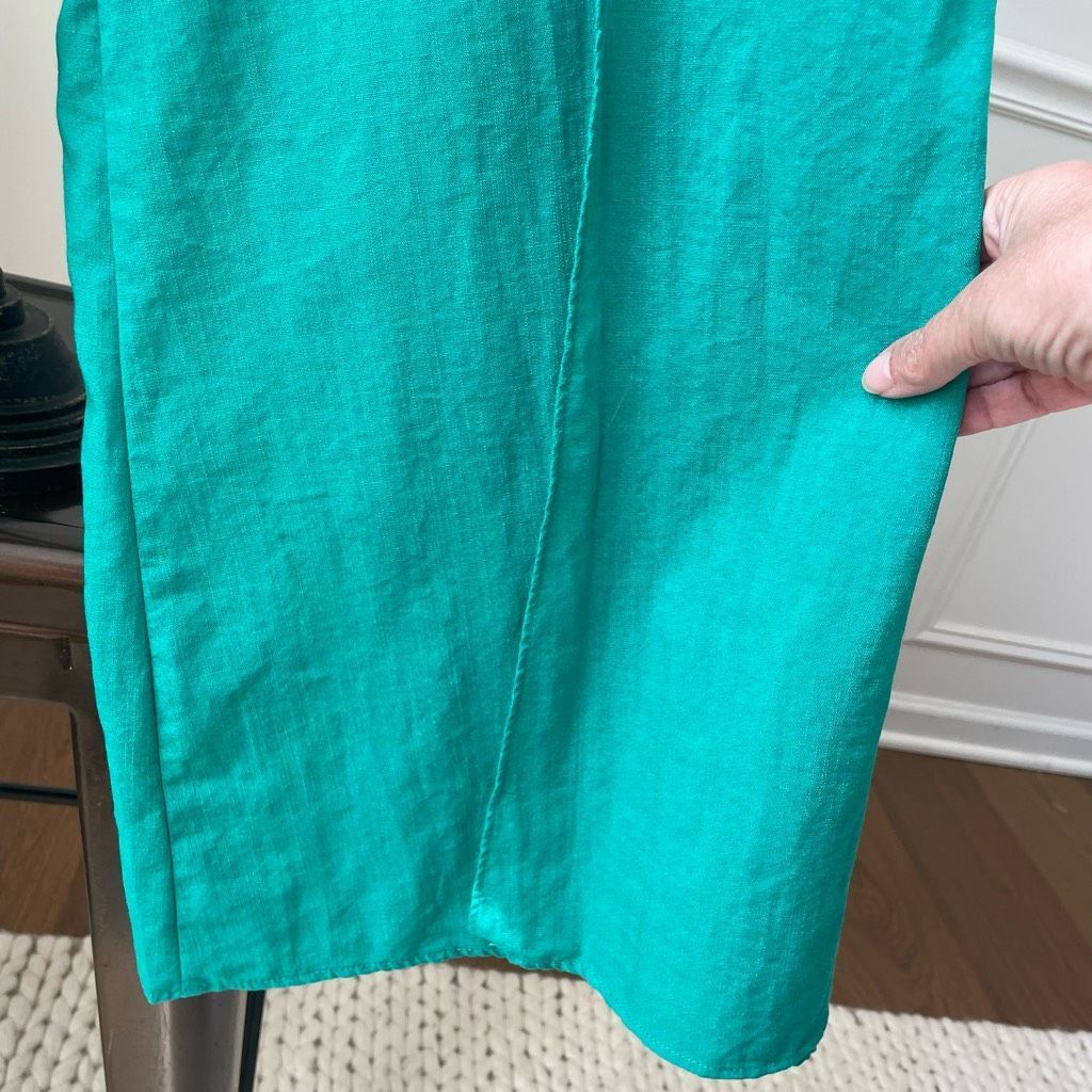 Other NWOT Lulus Postcards From Me Turquoise Green Wide Leg Pants M Size 29" - 6 Thumbnail