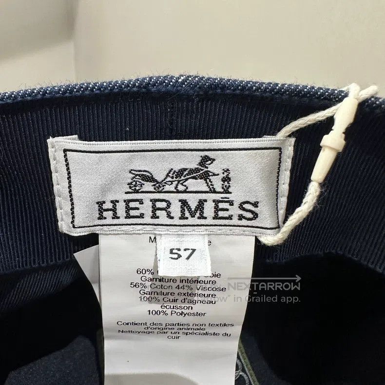 Hermes Hermes size 57 Pig Nose Denim Newsboy Hat Size ONE SIZE - 4 Thumbnail