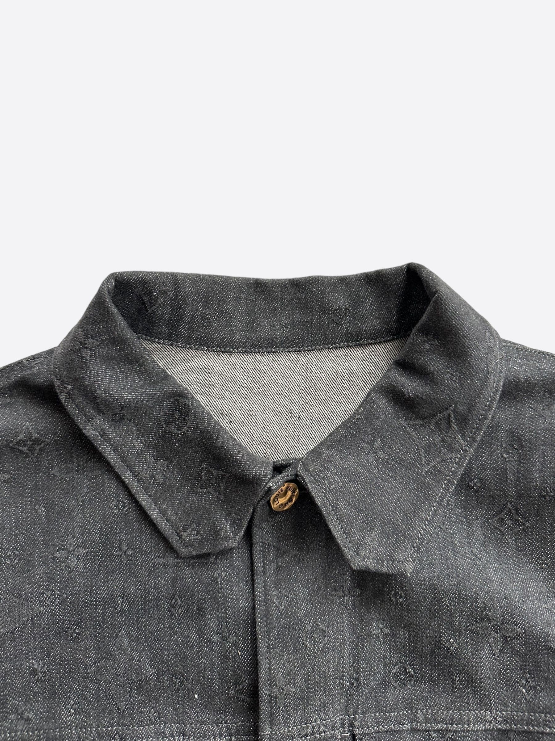 Louis Vuitton Louis Vuitton Black DNA Monogram Denim Jacket Size US L / EU 52-54 / 3 - 4 Thumbnail