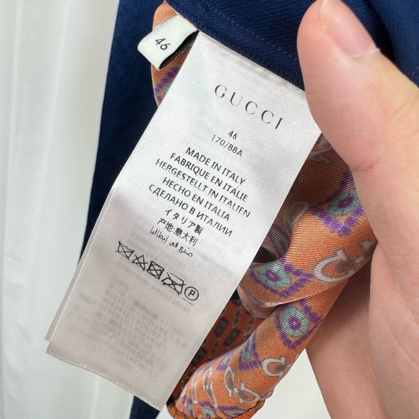 Gucci Gucci Back All-over Print Silk Shirt Size US S / EU 44-46 / 1 - 6 Thumbnail