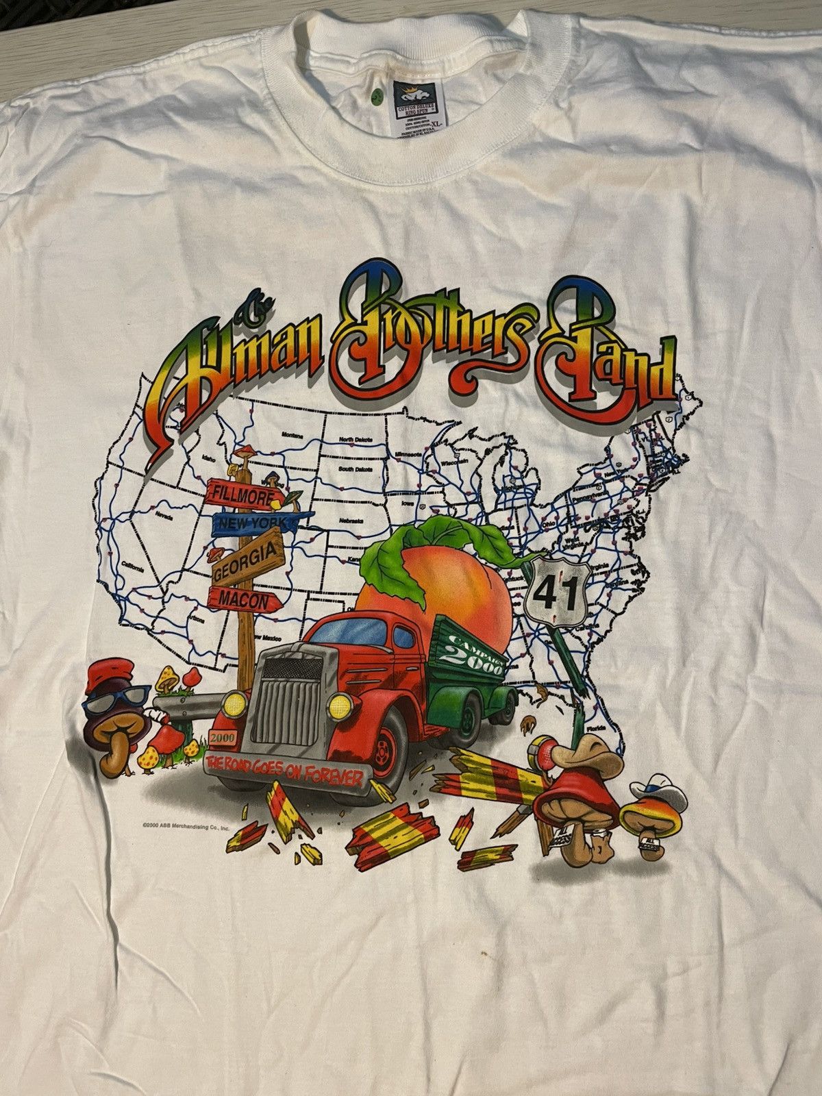 Vintage The Allman Brothers Band Campaign 2000 VNTG Tour T-shirt XL Size US XL / EU 56 / 4 - 3 Thumbnail