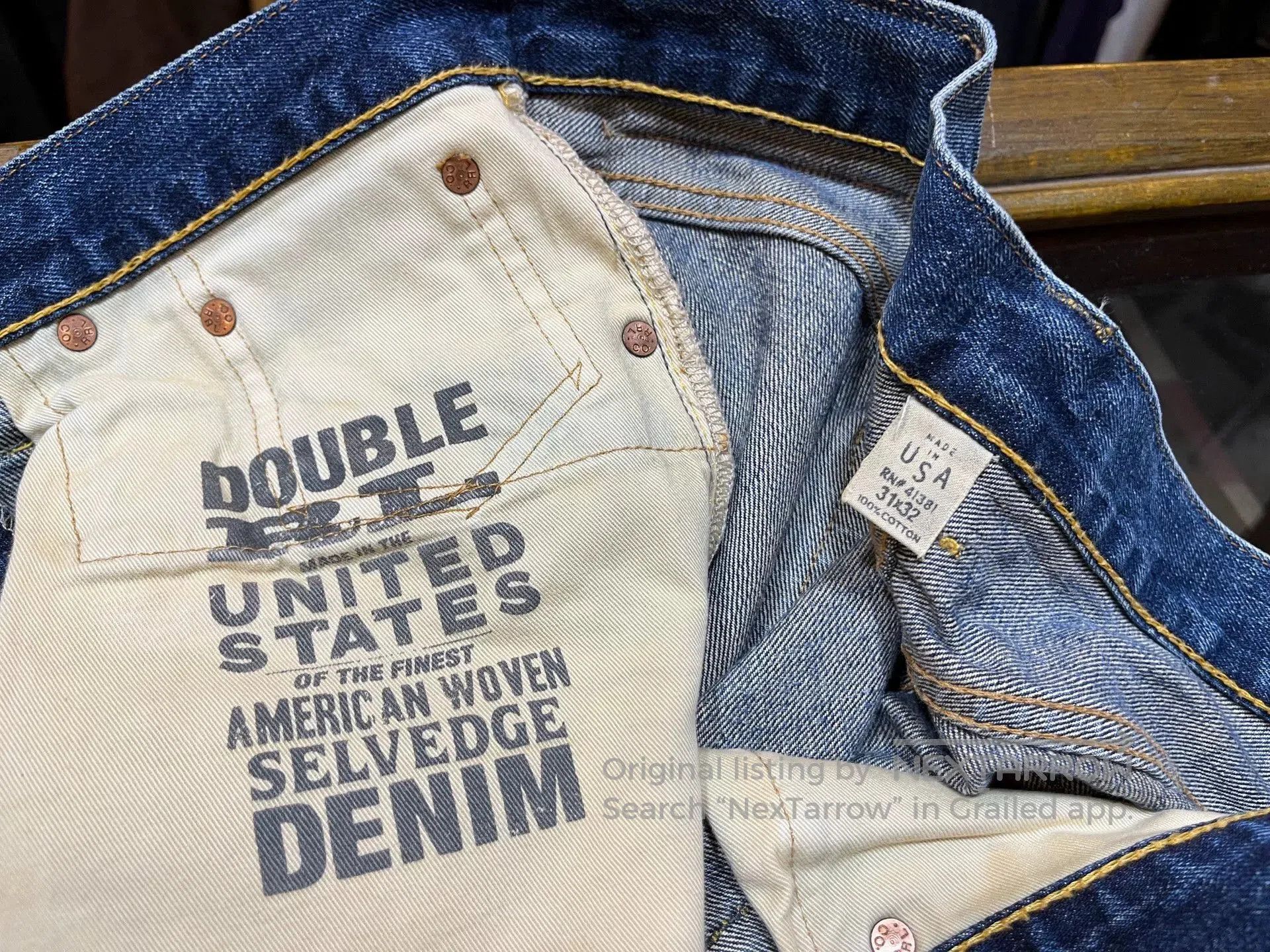 RRL Ralph Lauren distressed low-rise denim pants by RRL. Size US 31 - 5 Thumbnail