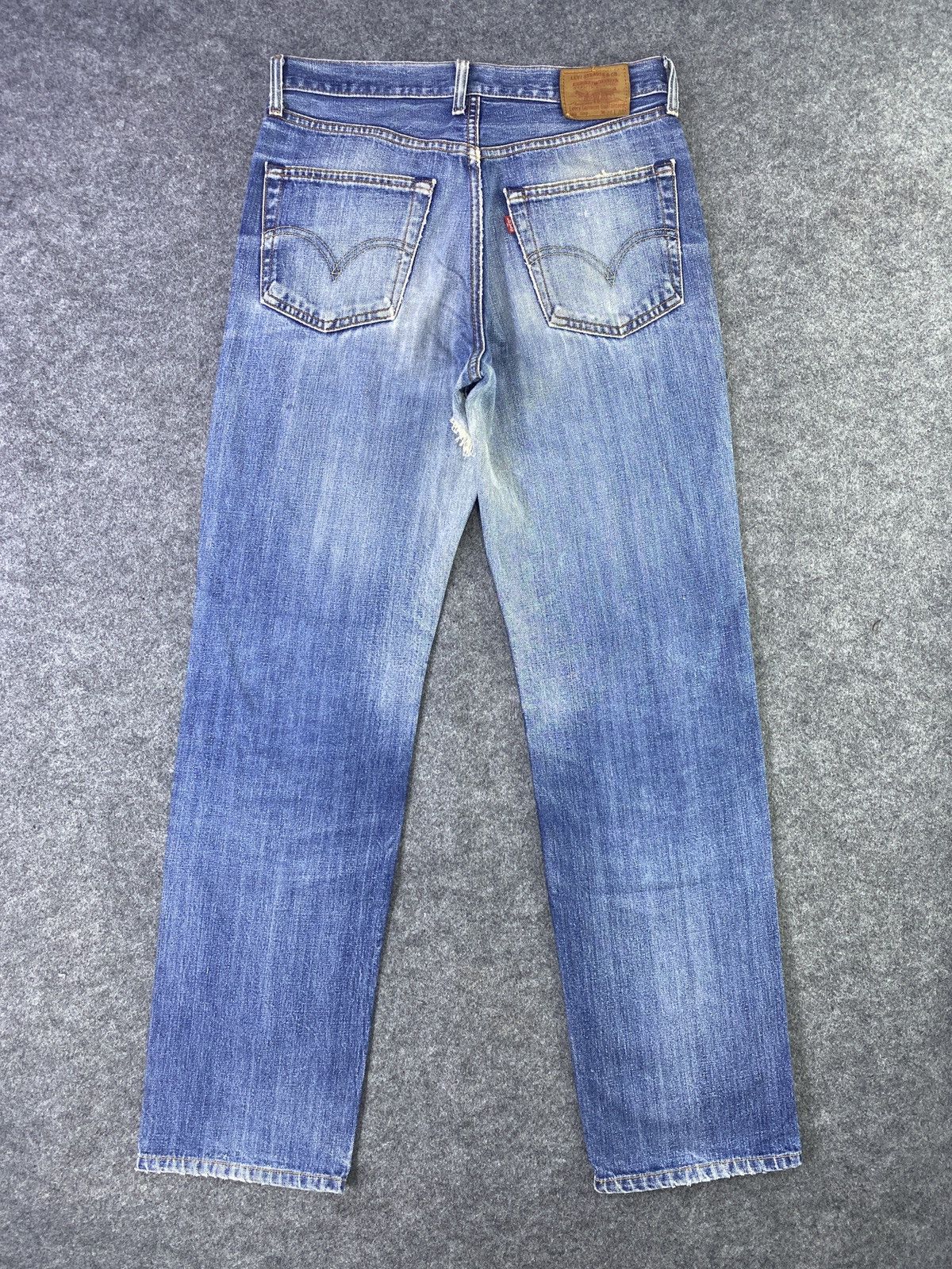 Jean × Levi's × Vintage Vintage Levis 502 Distresses Blue Wash Jeans - J881 Size US 32 / EU 48 - 3 Thumbnail