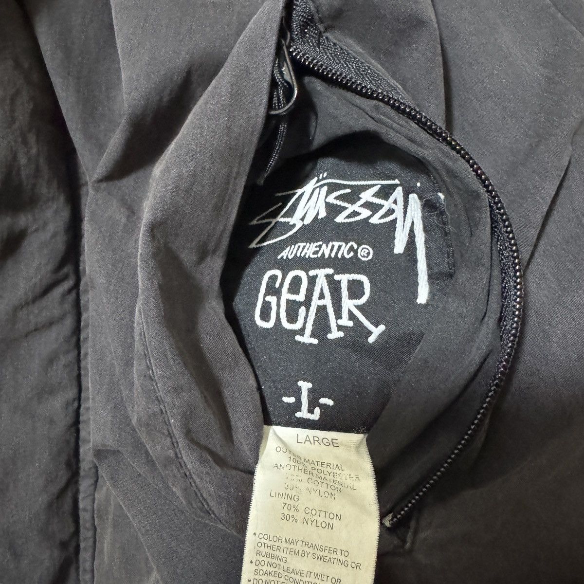 Stussy × Vintage Vintage Stussy Reversible Fleece Jacket Size US L / EU 52-54 / 3 - 9 Thumbnail