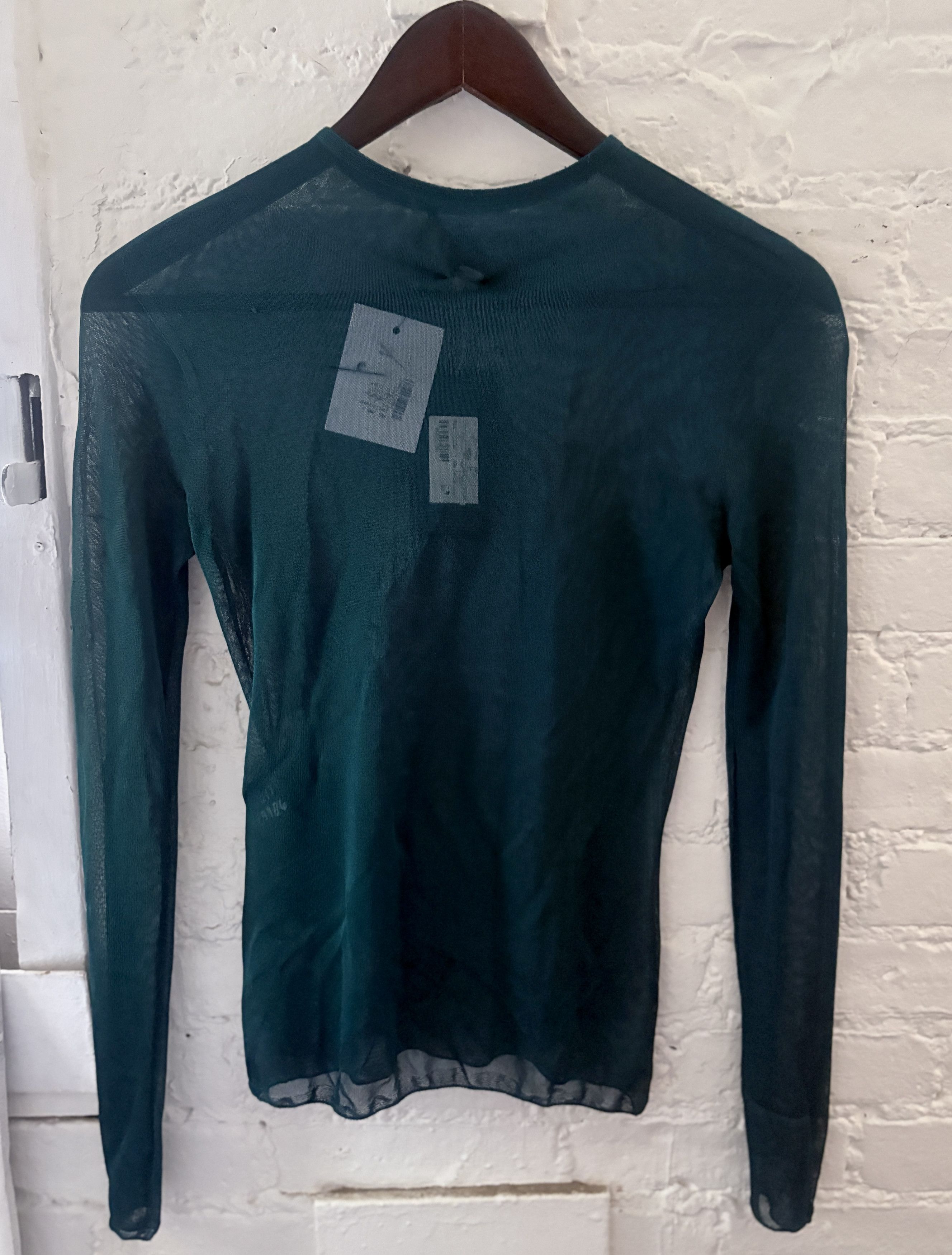 Saint Laurent Paris BNWT Saint Laurent Women's “Second Skin” Sheer Silk Top Size S / US 4 / IT 40 - 2 Thumbnail