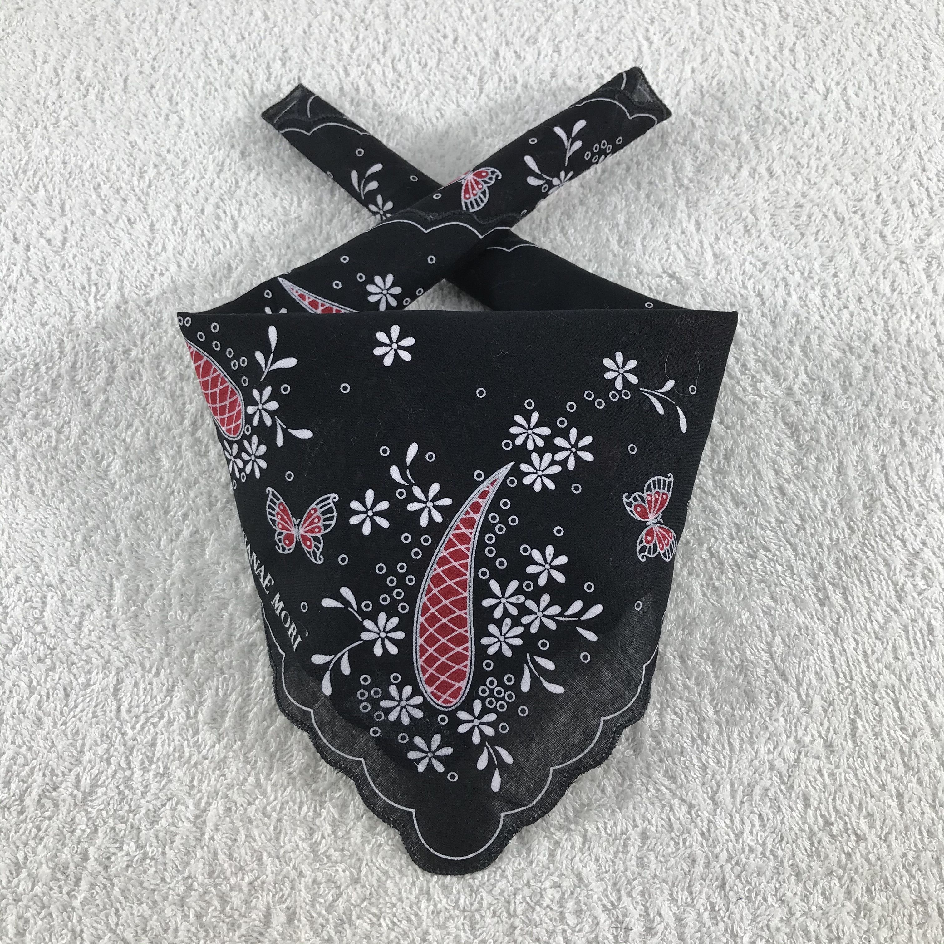 Hanae Mori × Vintage Hanae Mori Bandana / Handkerchief / Neckerchief - S206 Size ONE SIZE - 3 Thumbnail
