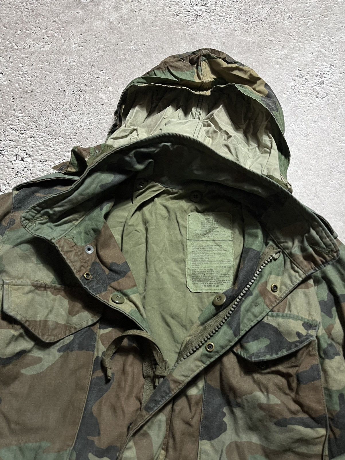 Vintage US Army M65 Field Jacket Woodland Camo Military Vintage Size US M / EU 48-50 / 2 - 6 Thumbnail