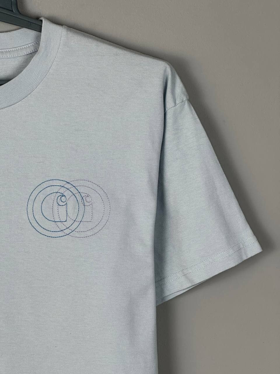 Carhartt Wip Carhartt WIP Blue Duel Logo Streetwear T Shirt Size US M / EU 48-50 / 2 - 6 Thumbnail
