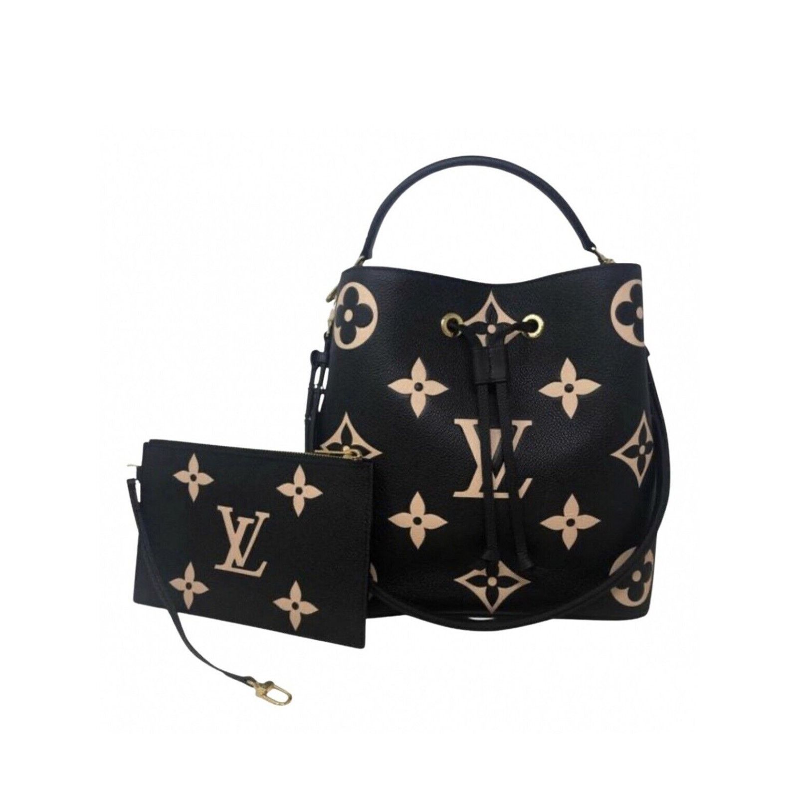 Louis Vuitton Louis Vuitton NéoNoé Shoulder Bag MM Black Leather Size ONE SIZE - 12 Thumbnail
