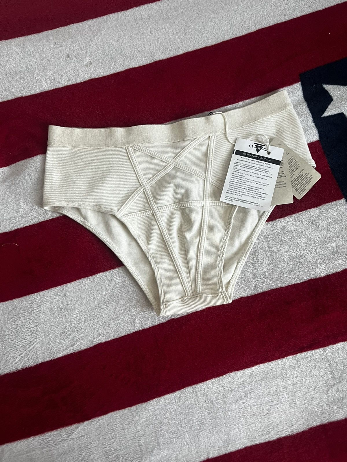 Rick Owens Rick Owens Rib Briefs Natural Made in Italy Underwear RO Size US 32 / EU 48 - 5 Thumbnail