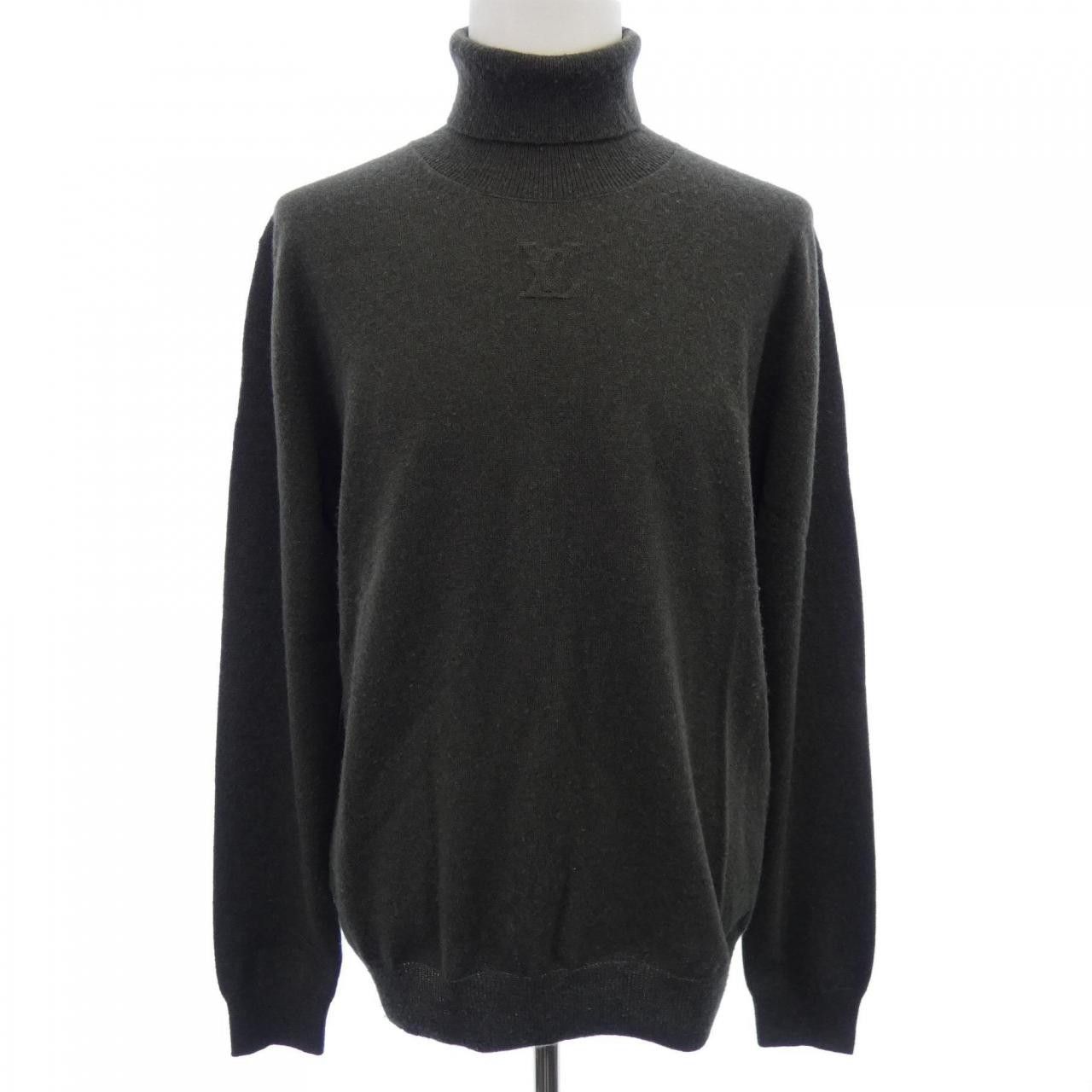 Louis Vuitton Louis Vuitton Louis Vuitton LVSE LV Embossed Cashmere Turtleneck Knitwear Textile Tops HMN41WGK1 DUTY FREE for USA Size ONE SIZE - 1 Thumbnail