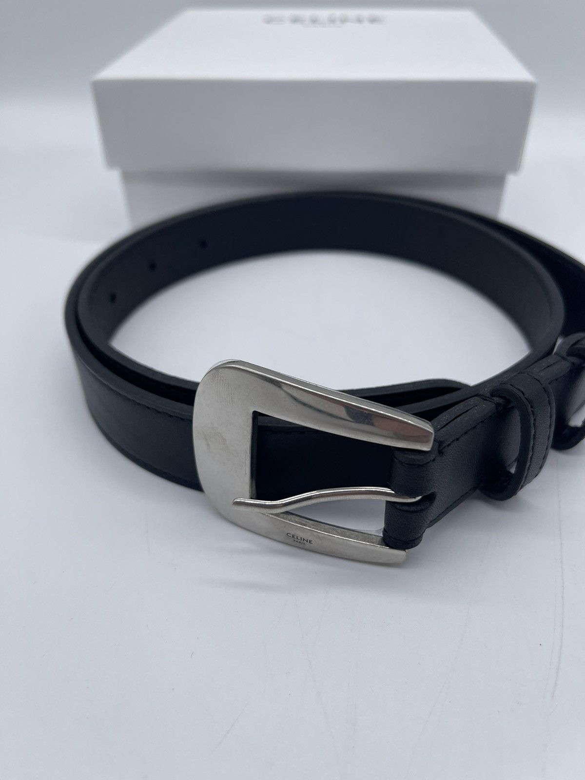 Celine Celine Black Medium Belt Size 80cm Size ONE SIZE - 5 Thumbnail