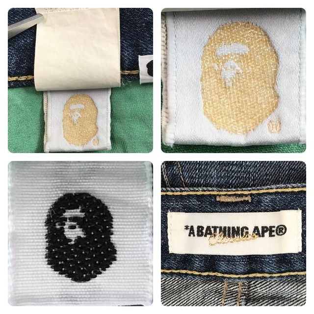 Bape × Nigo Fire BAPE STA Denim Shorts a bathing ape flame NIGO ★size S Size US 30 / EU 46 - 8 Thumbnail