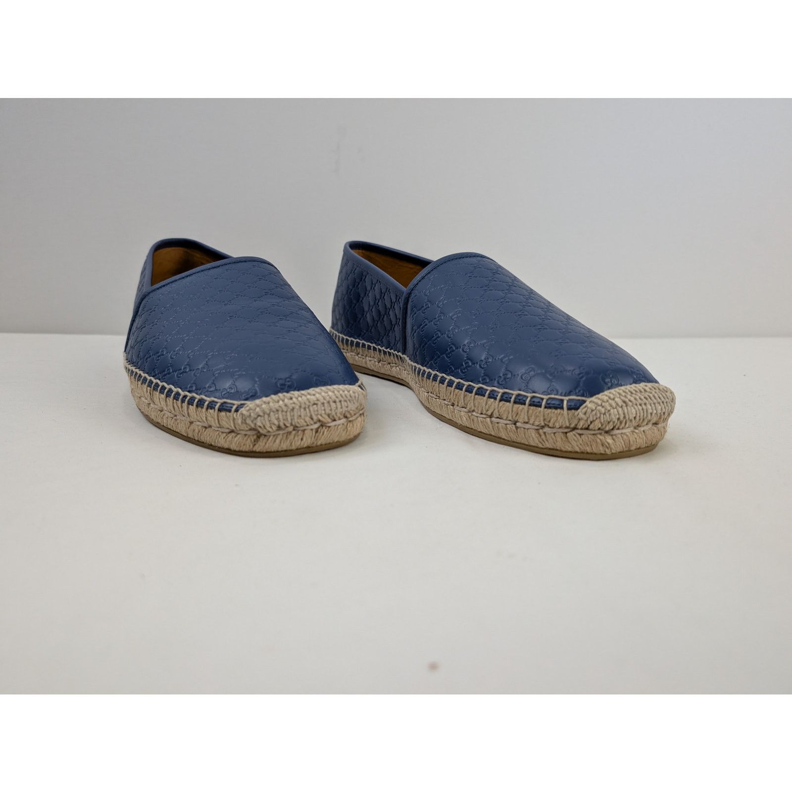 Gucci o1rshd1 Micro shoe Boots in Blue/Beige Size US 12.5 / EU 45-46 - 7 Thumbnail
