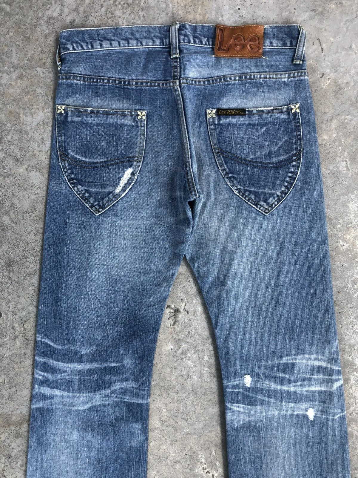 If Six Was Nine Japanese Lee Flared Jeans Distressed Jeans Size US 32 / EU 48 - 8 Thumbnail