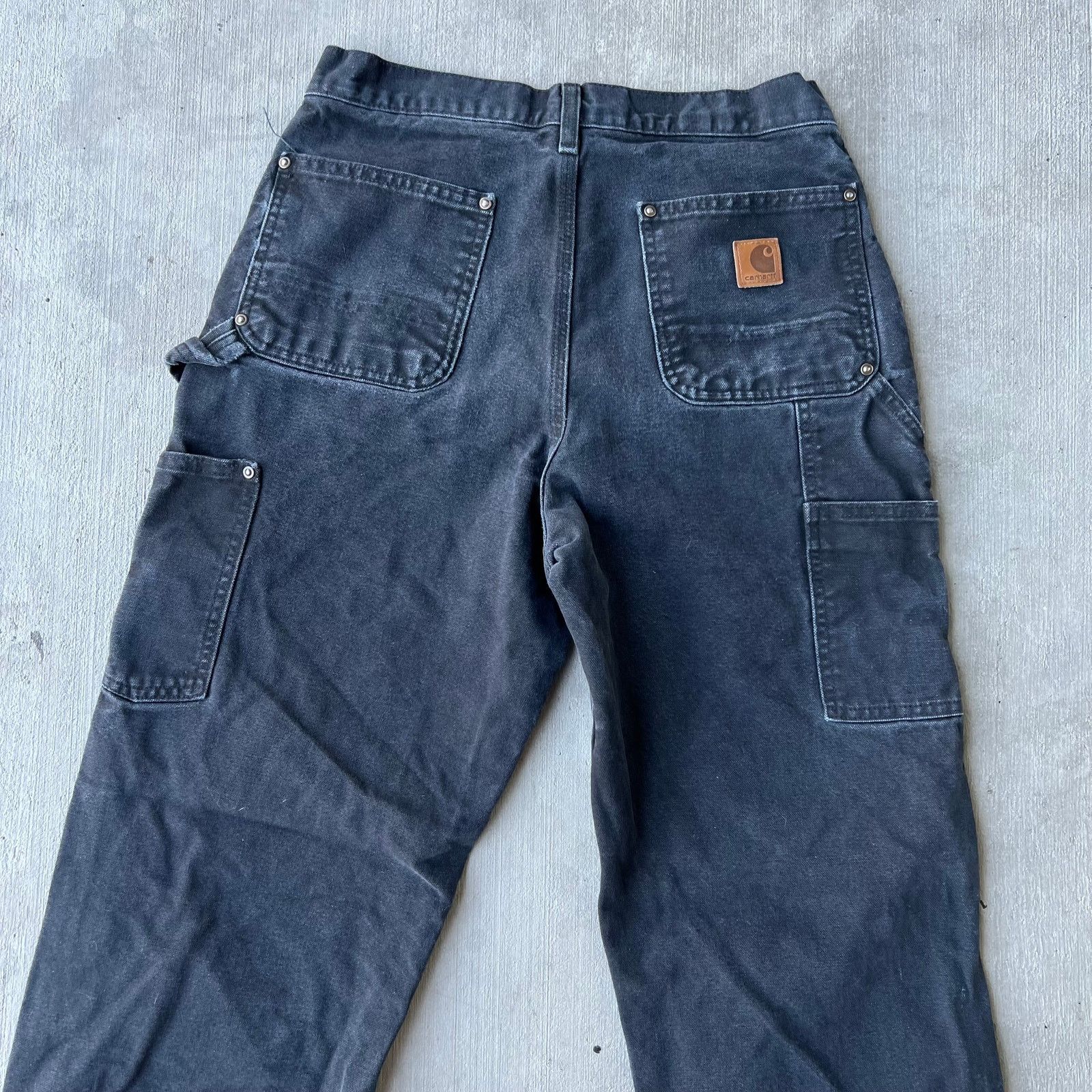 Carhartt × Vintage Carhartt black double knee work wear carpenter pants Size US 29 - 6 Thumbnail