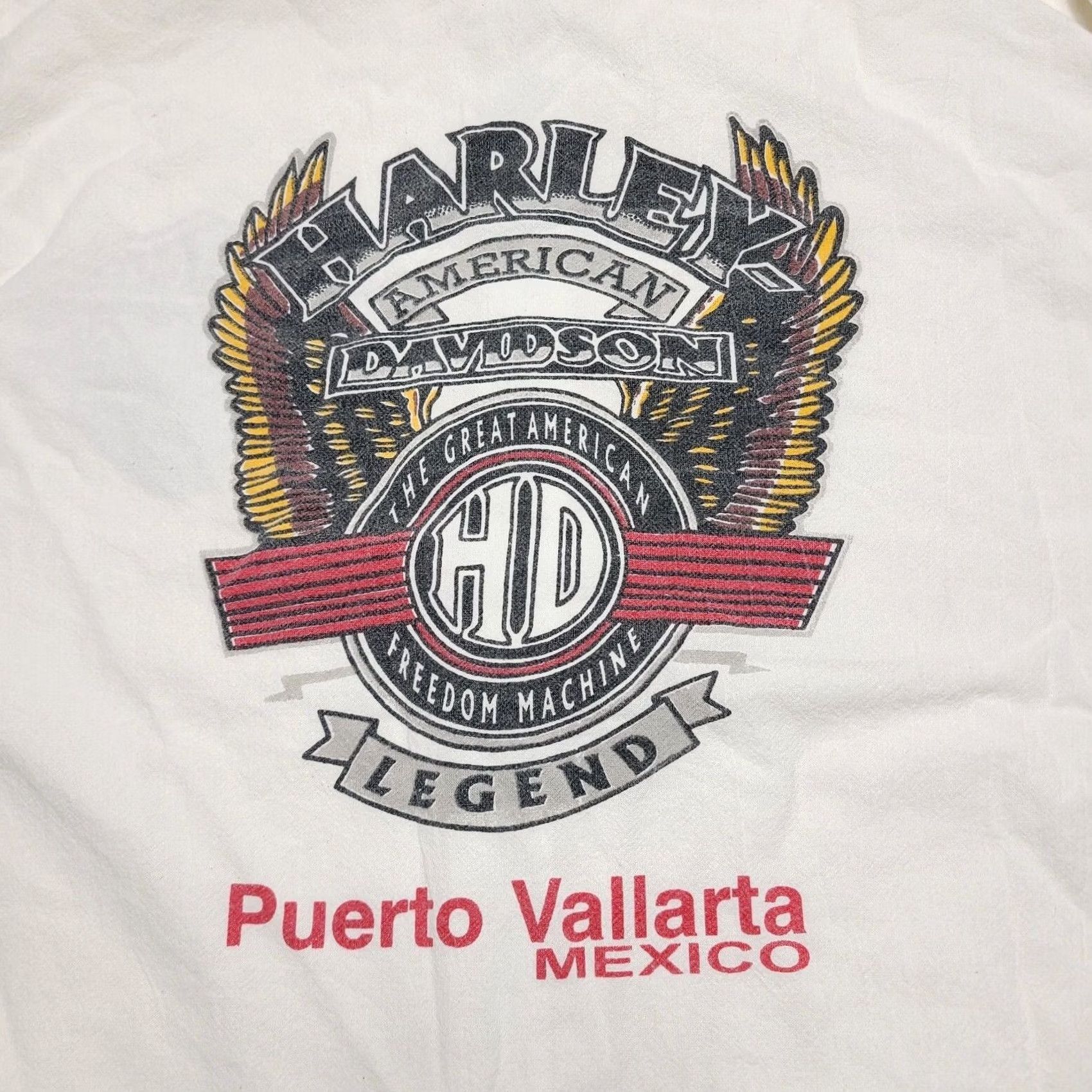 Harley Davidson VINTAGE Harley-Davidson Mexico Zip-Up Hooded Jacket White Lightweight Medium Men Zip Full Zip Hooded Windbreaker 90s Retro Logo Casual Size US M / EU 48-50 / 2 - 2 Thumbnail