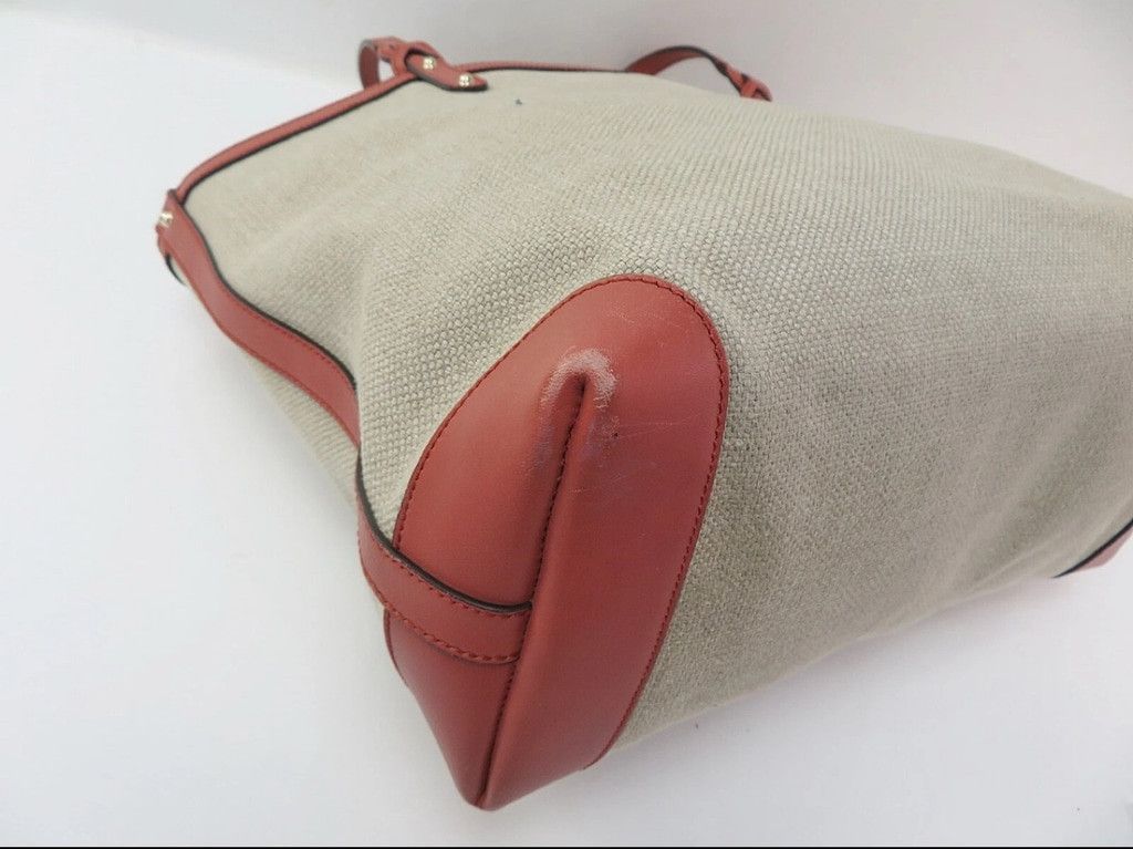Gucci Women's Gucci Tote Bag Large Beige and Red Size ONE SIZE - 6 Thumbnail