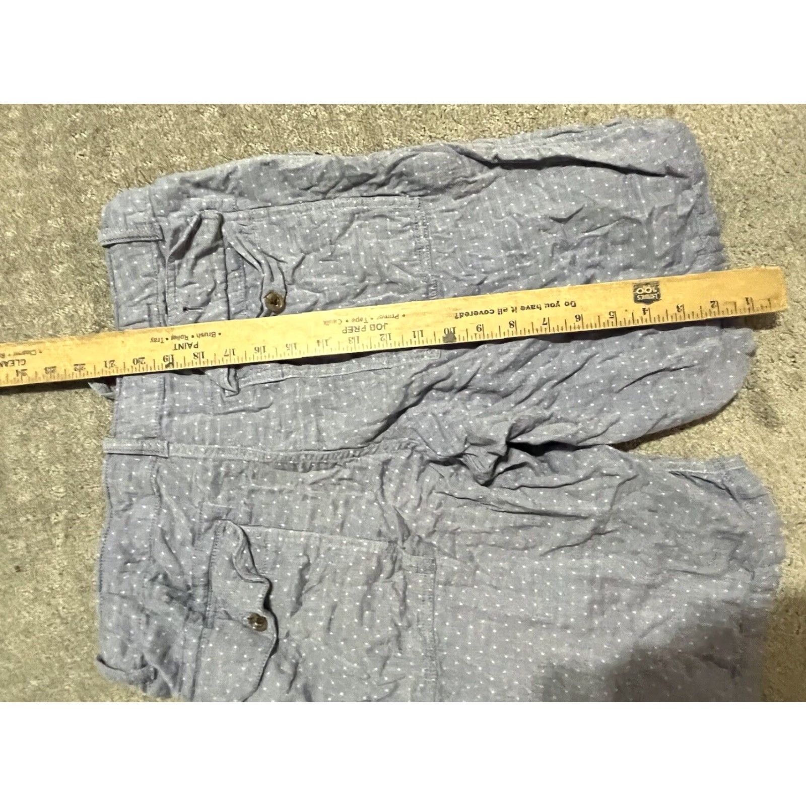 Gap GAP Classic Chino Shorts Blue Polka Dot Size 33 Regular Mens Size US 33 - 4 Thumbnail