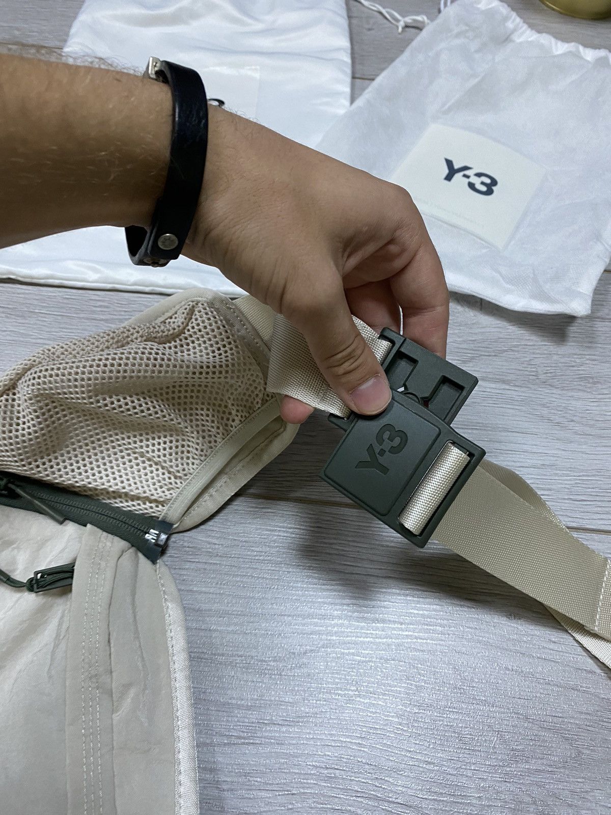 Adidas Y-3 Yohji Yamamoto crossbody nylon waist bag Japanese brand Size ONE SIZE - 5 Thumbnail