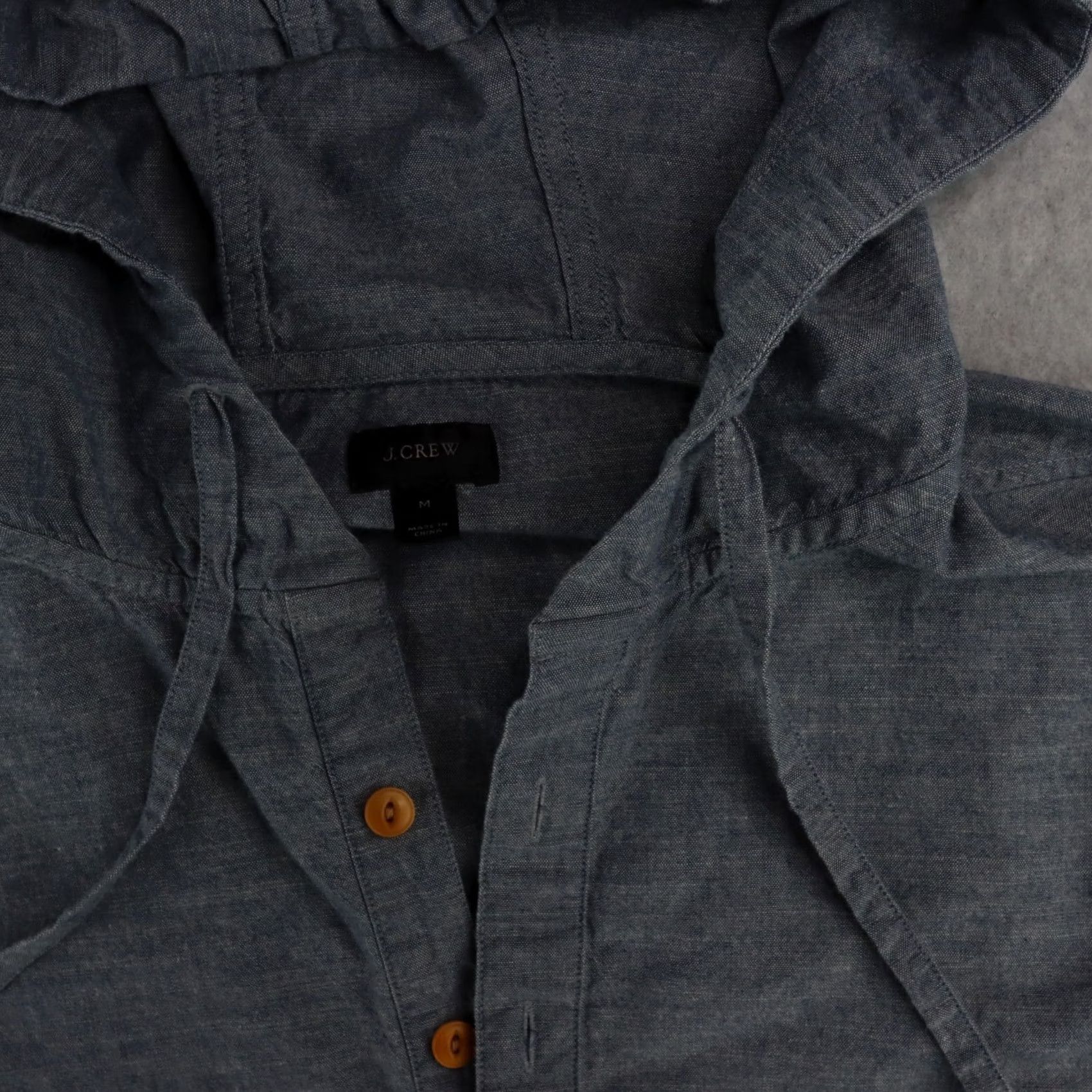 J.Crew J.CREW MENS Size Medium Lightweight Denim Shirt in Blue Size US M / EU 48-50 / 2 - 2 Thumbnail