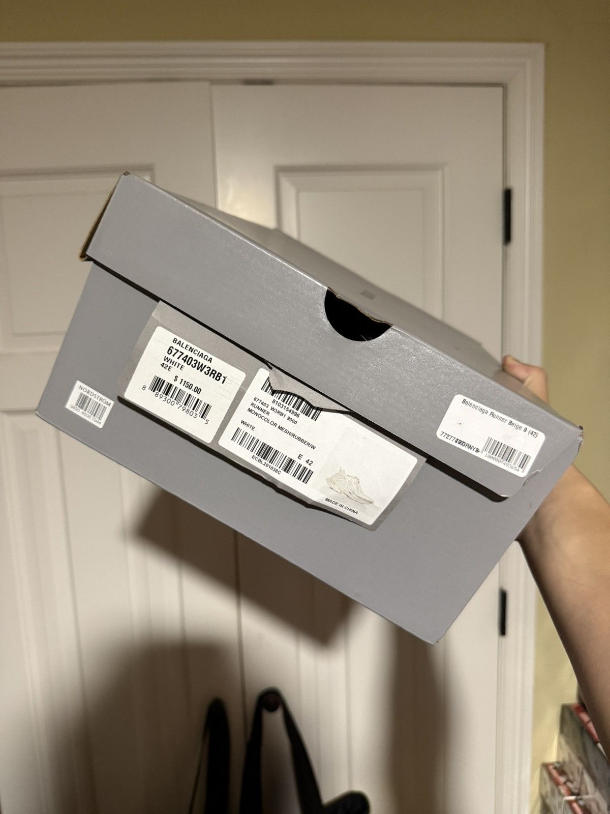 Balenciaga Balenciaga White/White “Runnr” Sneakers Size US 9 / EU 42 - 9 Thumbnail