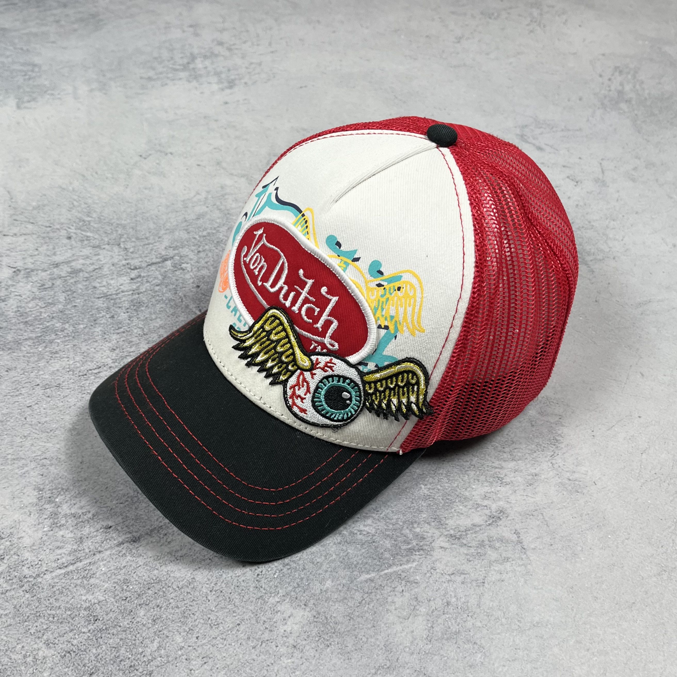 Von Dutch Von Dutch Big Logo Y2K Crazy Trucker Cap Size ONE SIZE - 1 Thumbnail