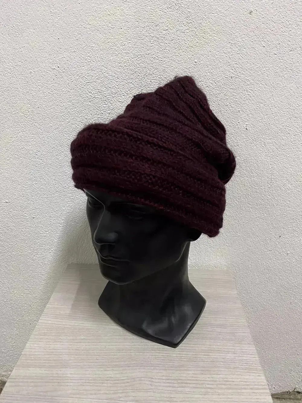 Vintage Japanese Brand Turban Style Beanie Hat Size ONE SIZE - 2 Thumbnail