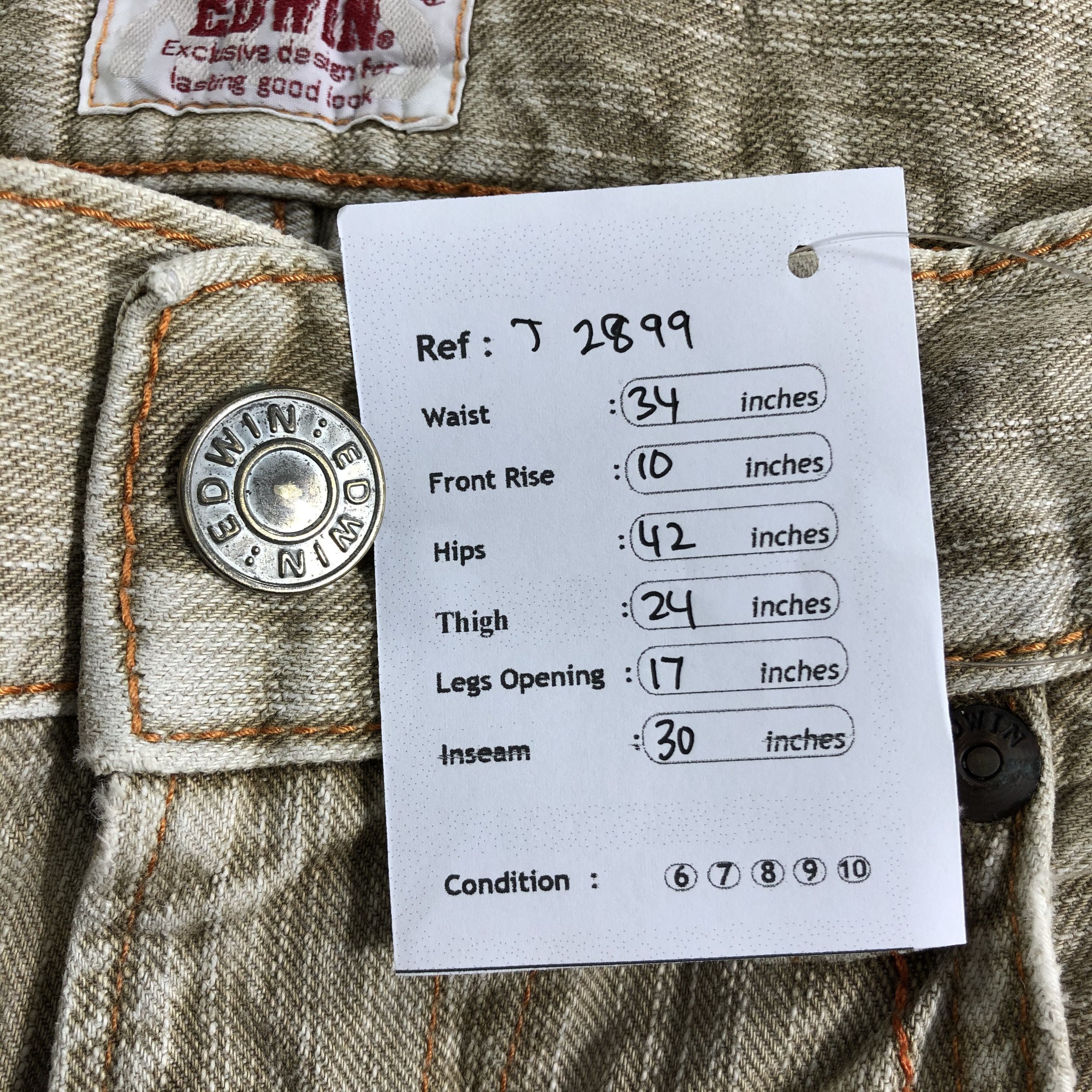 Edwin Vintage Edwin Jeans-J2899 Size US 34 / EU 50 - 14 Thumbnail