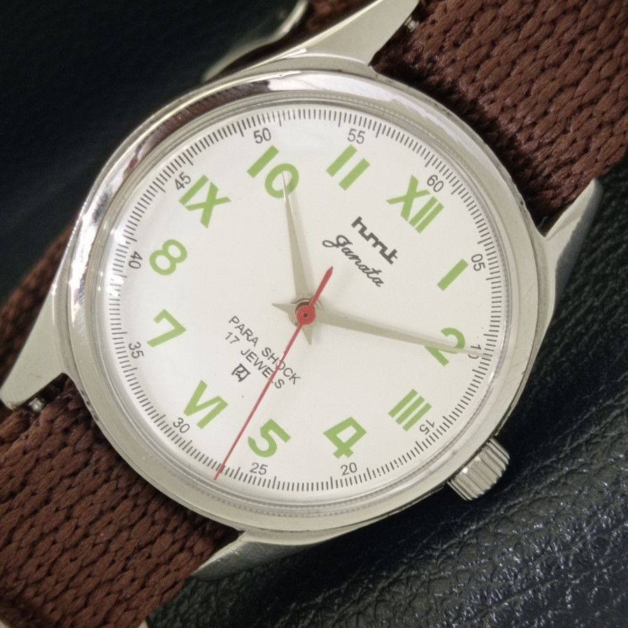 HMT AUTHENTIC HMT JANATA HAND-WINDING MENS WATCH a700095-a Size 38 - 1 Thumbnail