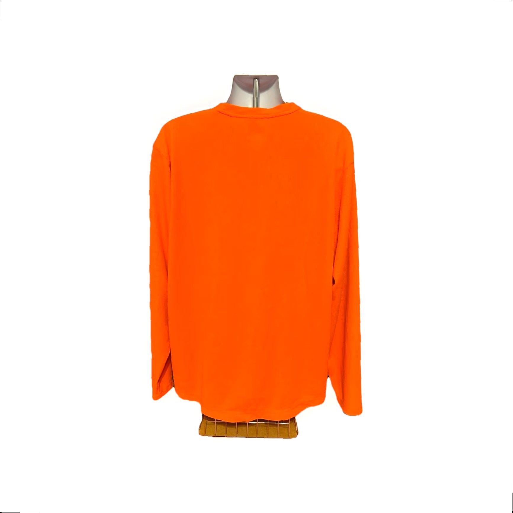 Wrangler VINTAGE Wrangler Long Sleeve Thermal Orange Hunting Safety Men XL Polyester Bright Crew Size US XL / EU 56 / 4 - 2 Thumbnail
