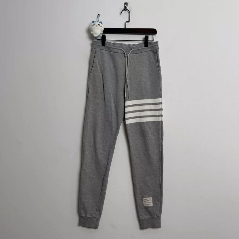 Thom Browne Thom Browne size1 Gray four stripe jeans Size US 27 - 1 Thumbnail