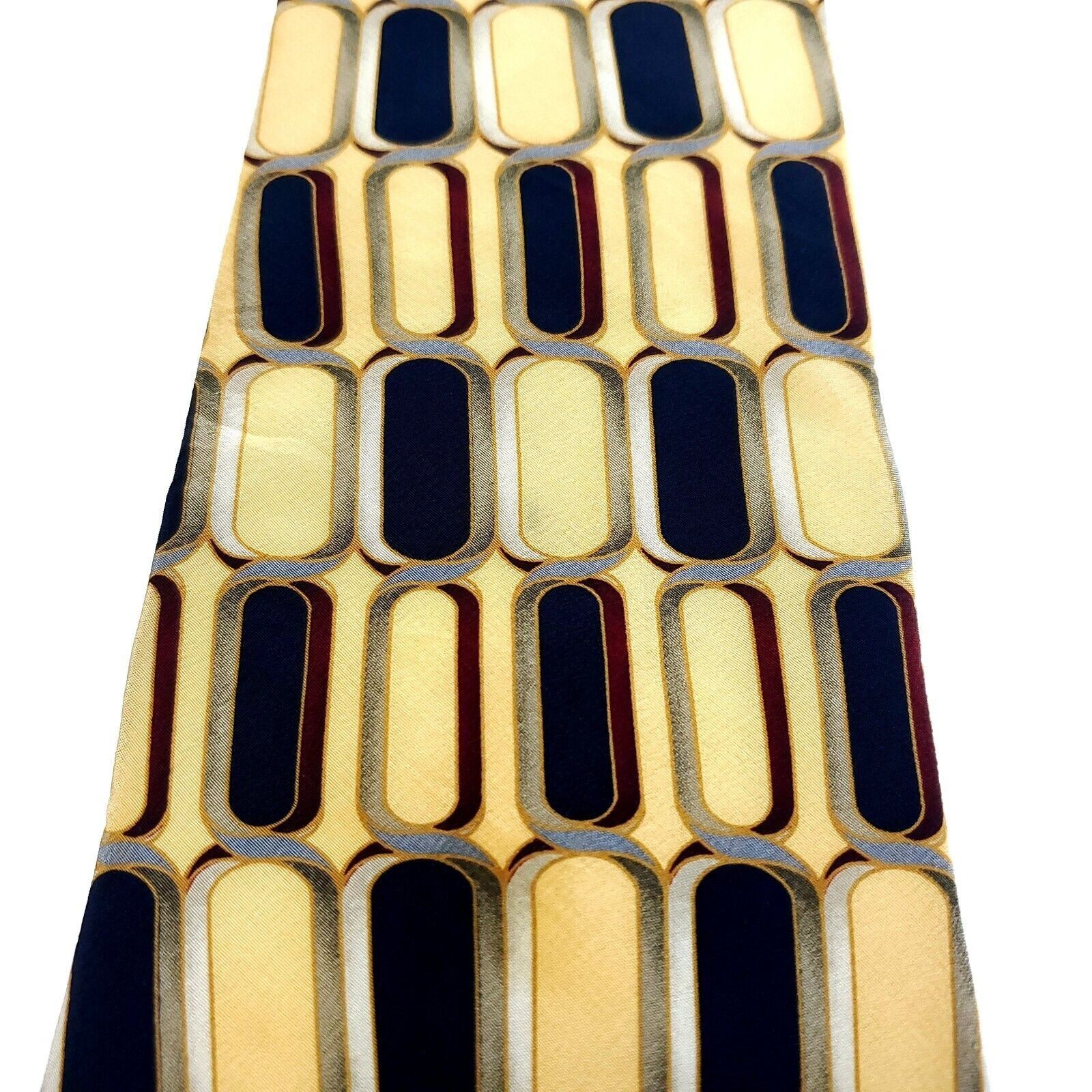 Bill Blass Bill Blass Black Label Yellow Print Abstract Print Short Wid Size ONE SIZE - 2 Thumbnail