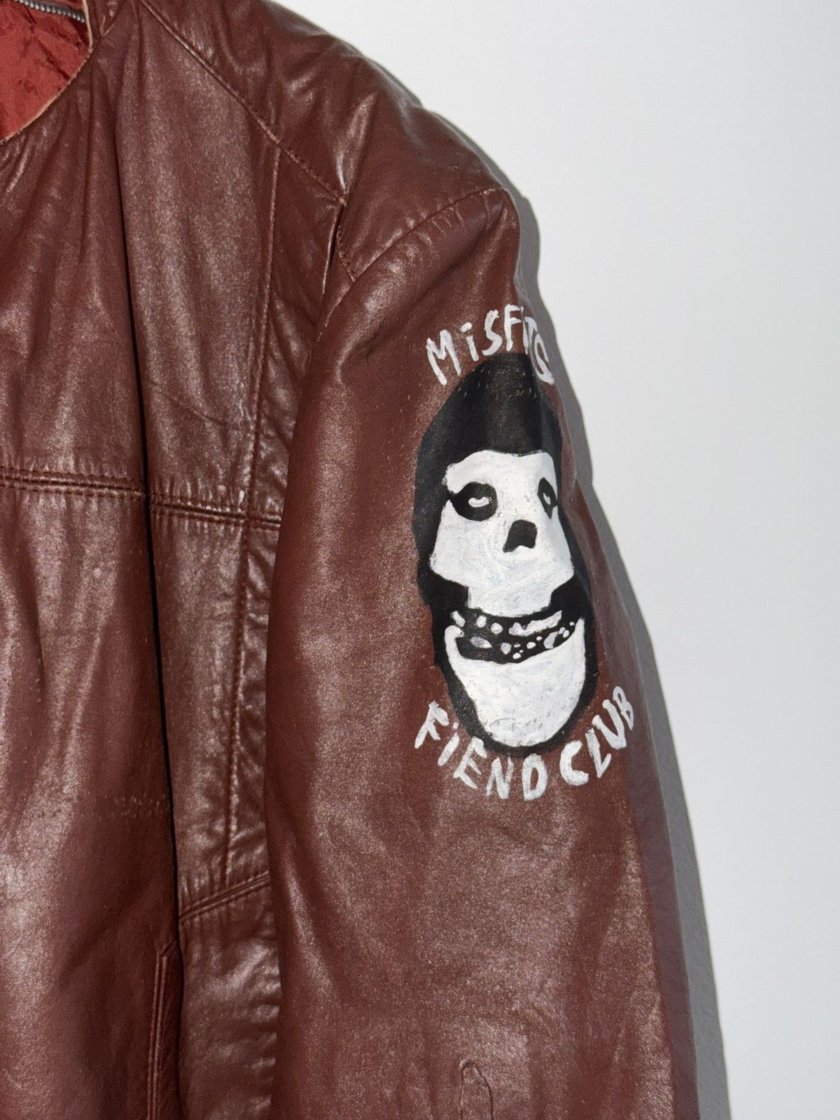 Vintage *RARE* VINTAGE 90s PUNK MISFITS FIEND CASUALTIES LEATHER Size US M / EU 48-50 / 2 - 3 Thumbnail
