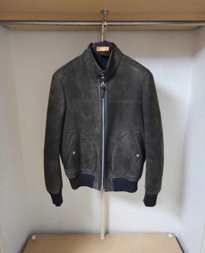 Tom Ford o1sm1stk0824 Suede Mustang Jacket in Dark Brown Size US M / EU 48-50 / 2 - 5 Thumbnail
