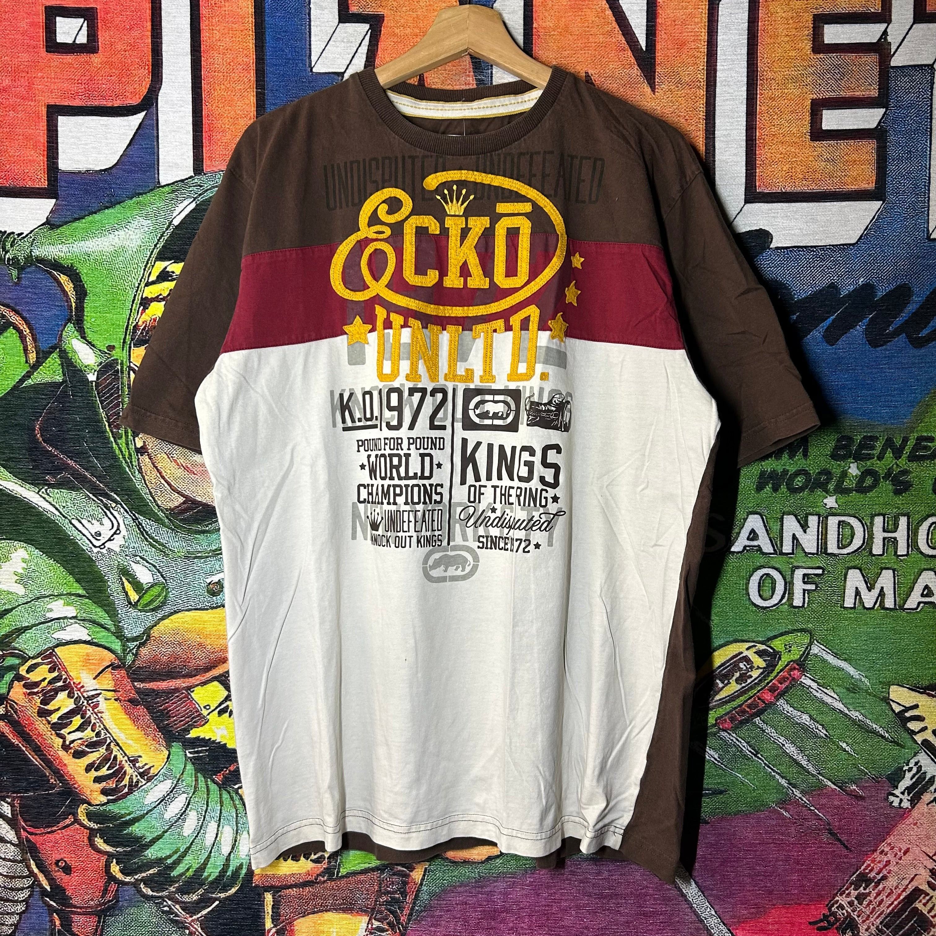Ecko Unltd. Y2K Ecko Unltd Colorblock Tee Size XL Size US XL / EU 56 / 4 - 1 Thumbnail