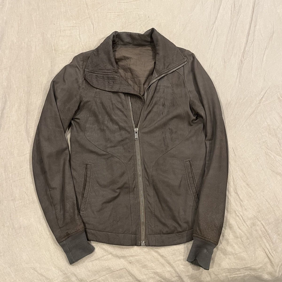 最終値下【Rick Owens】intarsia ライダース　カウレザー48 Rick Owens 'Intarsia' Calf Leather Jacket (FW2014) – VILIS VINTAGE