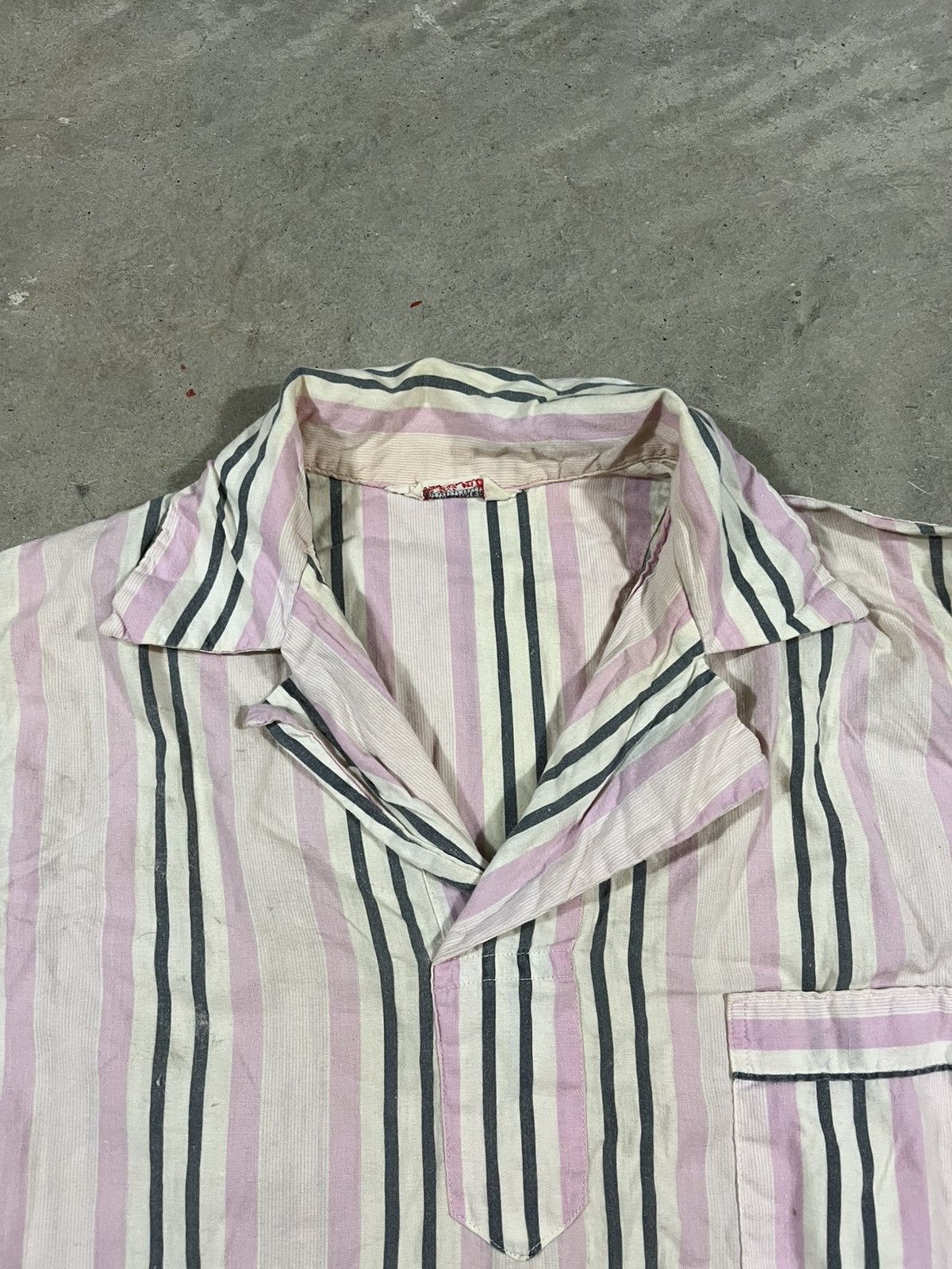 Vintage Vintage 60s Cotton Pajama Flannel Shirt Pink Size S / US 4 / IT 40 - 3 Thumbnail